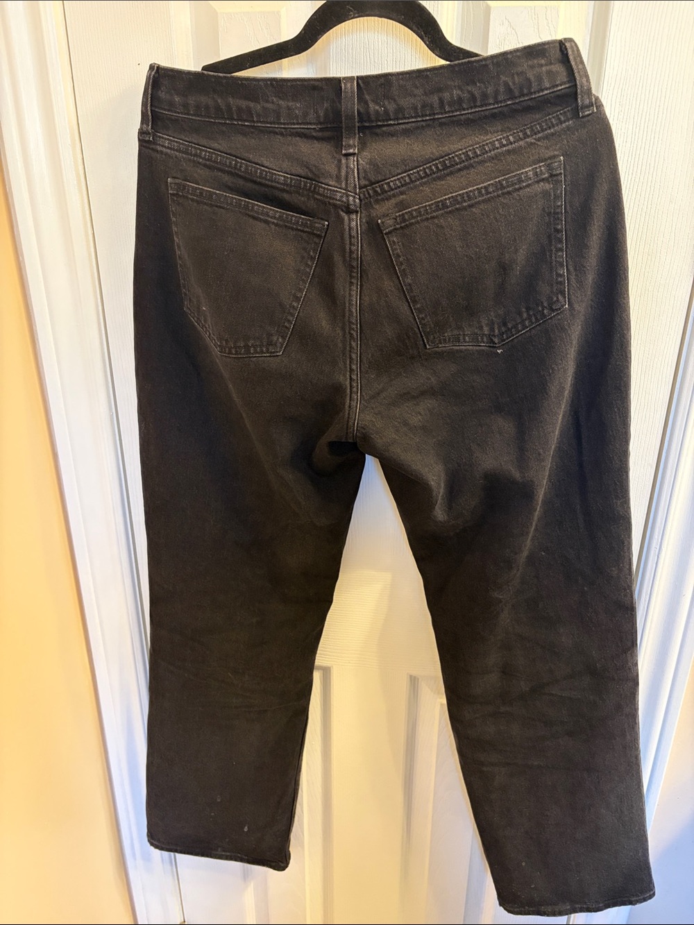 Abercrombie Low Rise Baggy Jeans (Curve) in Black - Picture 5 of 6